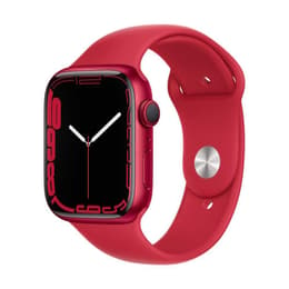 Apple Watch (Series 7) 2021 GPS + Cellular 45 - Aluminium Red - Sport band Red