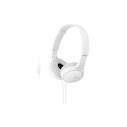 Sony MDR-ZX110APW wired Headphones with microphone - White