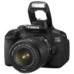 Reflex EOS 650D - Black + Canon Zoom Lens EF-S 18-55mm f/3.5-5.6 f/3.5-5.6