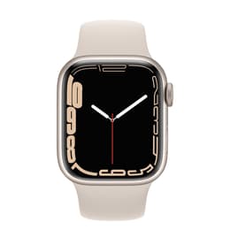 Apple Watch (Series 7) 2021 GPS 41 - Aluminium Silver - Sport loop Starlight