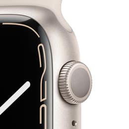 Apple Watch Series 7 (2021) GPS 41 mm - Aluminium Starlight - Sport band Starlight