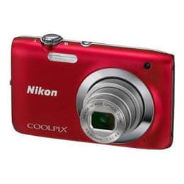 Compact Coolpix S2600 - Red + Nikon Nikkor Wide Optical Zoom 26-130 mm f/3.2-6.5 f/3.2-6.5