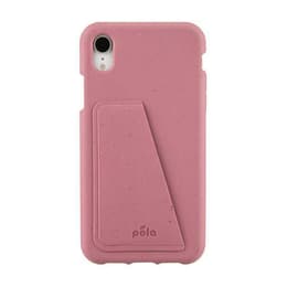 Case iPhone XR - Natural material - Pink