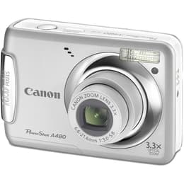 Compact PowerShot A480 - White + Canon Zoom Lens 3.3X 6.6-21.6mm