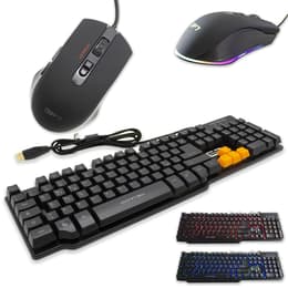 Cortek Keyboard QWERTY Italian Backlit Keyboard GK1 + GP7 Kit Mouse and Keyboard