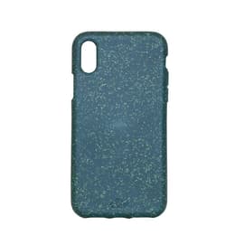 Case iPhone X - Natural material - Green