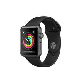 Apple Watch (Series 3) 2017 GPS + Cellular 42 - Aluminium Grey - Sport band Black