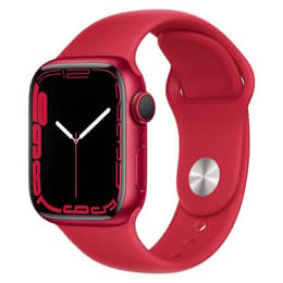 Apple Watch (Series 7) 2021 GPS + Cellular 41 - Aluminium Red - Sport band Red