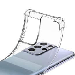 Case Galaxy S21 Ultra 5G and 2 protective screens - TPU - Transparent