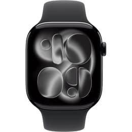Apple Watch (2025) GPS 46 mm - Aluminium Jet Black - Sport band Black