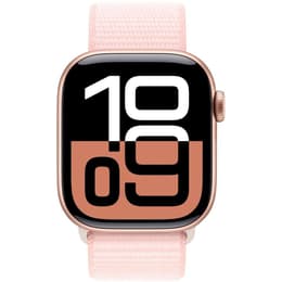 Apple Watch Series 10 (2024) GPS 46 mm - Aluminium Rose Gold - Sport loop Pink