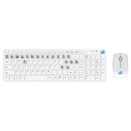 Simpletek Keyboard QWERTY Spanish Wireless Wireless Kit with Spanish ES Stickers