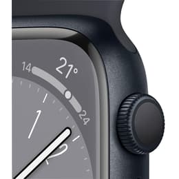 Apple Watch Series 8 (2022) GPS 41 mm - Aluminium Midnight - Sport band Black