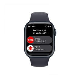Apple Watch Series 8 (2022) GPS 41 mm - Aluminium Midnight - Sport band Black
