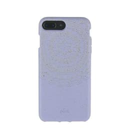 Case iPhone 6 Plus/6S Plus/7 Plus/8 Plus - Natural material - Purple