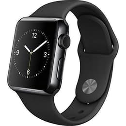 Apple Watch (Series 1) 2016 GPS 42 - Stainless steel Space Gray - Sport loop Black