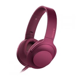 Sony MDR-100AAP wired Headphones with microphone - Mauve
