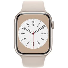 Apple Watch Series 8 (2022) GPS + Cellular 45 mm - Aluminium Starlight - Sport band Starlight
