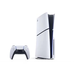 PlayStation 5 1000GB - White Sony PS5 Disc Edition 1TB Console 4K Gaming Ultra HD Blu-Ray Wi-Fi + No