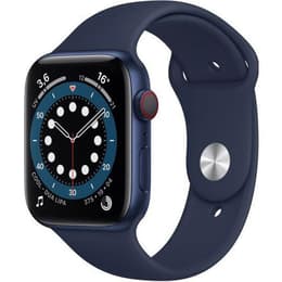 Apple Watch (Series 6) 2020 GPS + Cellular 44 - Aluminium Blue - Sport band Blue