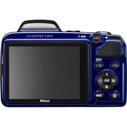 Compact CoolPix L810 - Blue + Nikon Nikkor 26X Wide Optical Zoom ED VR 4.0-104mm f/3.1-5.9 f/3.1-5.9