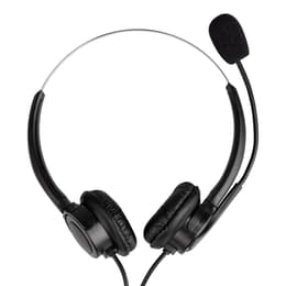 Simple Telecomms Ltd HSD308 noise-Cancelling wired Headphones with microphone - Black