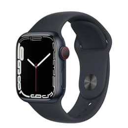 Apple Watch (Series 7) 2021 GPS + Cellular 45 - Aluminium Midnight - Sport band Black