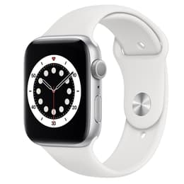 Apple Watch (Series 6) 2020 GPS 40 - Aluminium Silver - Sport loop White