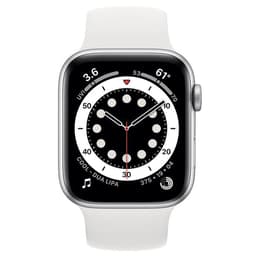 Apple Watch (Series 6) 2020 GPS 40 - Aluminium Silver - Sport loop White
