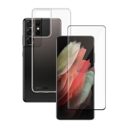 Galaxy S21 Ultra 5G and protective screen - TPU - Transparent