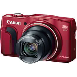 Compact PowerShot SX700 HS - Red + Canon Zoom Lens 30X IS 4.5-135mm f/3.2-6.9 f/3.2-6.9