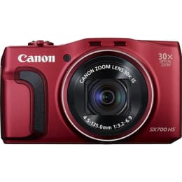 Compact PowerShot SX700 HS - Red + Canon Zoom Lens 30X IS 4.5-135mm f/3.2-6.9 f/3.2-6.9