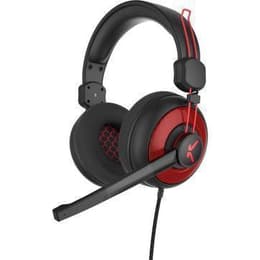 Skillkorp SKP H10 gaming wired Headphones with microphone - Black/Red