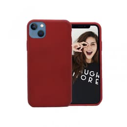 Case iPhone 13 mini - Natural material - Red