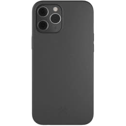 Case iPhone 12/12 Pro - Natural material - Black