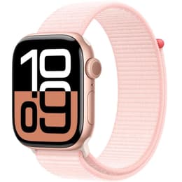 Apple Watch Series 10 (2024) GPS + Cellular 46 mm - Aluminium Rose Gold - Sport loop Pink