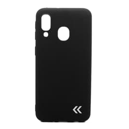 Case Galaxy A40 and protective screen - Plastic - Black