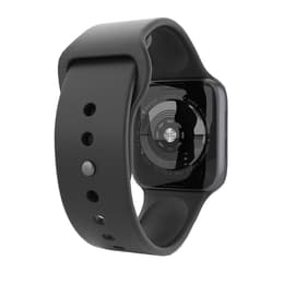 Apple Watch (Series 4) 2018 GPS + Cellular 40 - Stainless steel Space black - Sport band Black