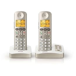Téléphone sans fil avec répondeur perle Philips XL3052C/FR Landline telephone