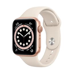 Apple Watch Series 6 (2020) GPS + Cellular 44 mm - Aluminium Gold - Sport band Starlight