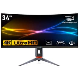 34"-inch Simpletek R1000 4K Ultra Wide 3440 x 1440 LCD Monitor Black