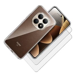 Case Redmi Note 15 Pro Plus and 2 protective screens - TPU - Transparent