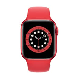 Apple Watch (Series 6) 2020 GPS + Cellular 40 - Aluminium Red - Sport loop Red