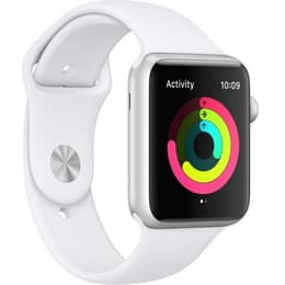 Apple Watch Series 3 (2017) GPS 42 mm - Aluminium Silver - Sport band White