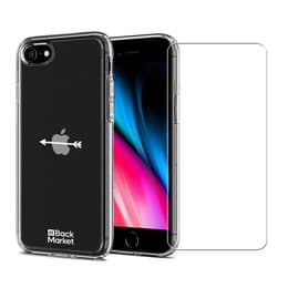 Back Market Case iPhone 7/8/SE 2020/2022 and protective screen - 60% Recycled plastic - Transparent