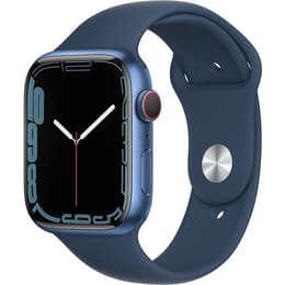 Apple Watch (Series 7) 2021 GPS + Cellular 44 - Aluminium Blue - Sport band Blue