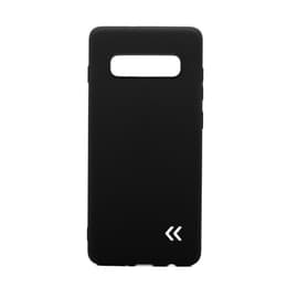 Case Galaxy S10 Plus and protective screen - Plastic - Black