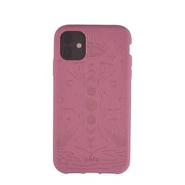 Case iPhone 11 - Natural material - Mauve