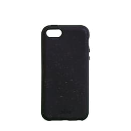 Case iPhone SE/5/5S - Natural material - Black