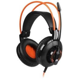Somic G925 noise-Cancelling gaming wired Headphones with microphone - Black/Orange